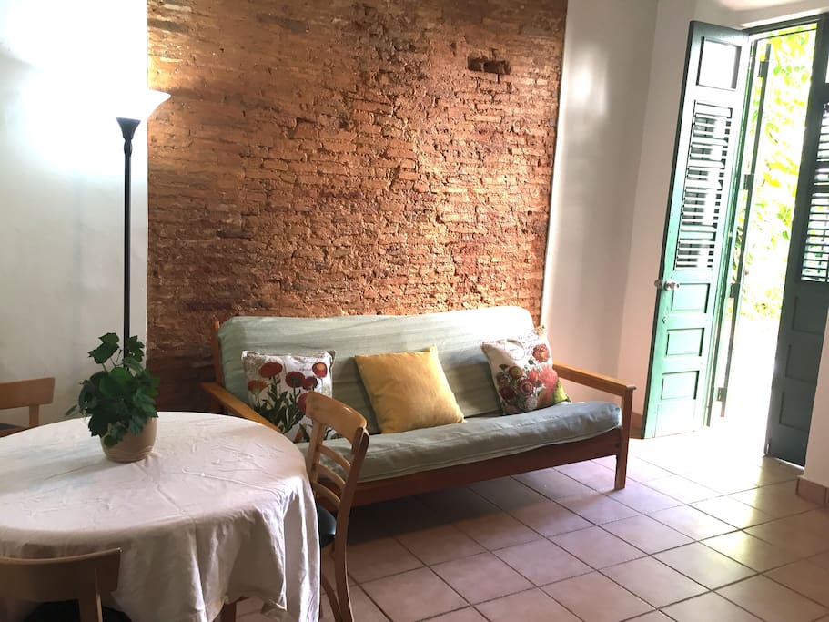 The living area has good natural light