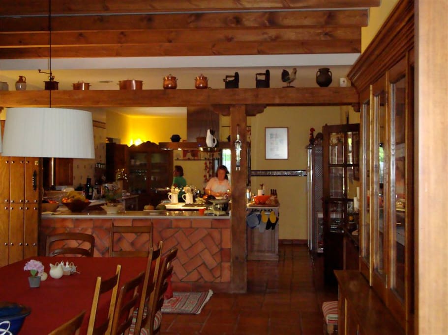 open plan kitchen