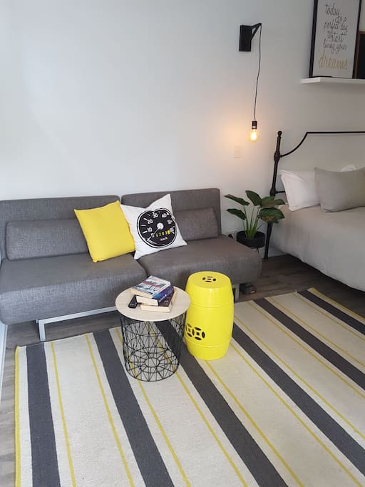 A sofa bed perfect for watching TV, reading a book or folding out for extra guests