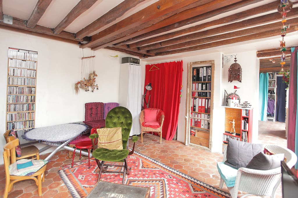 living room from caoch