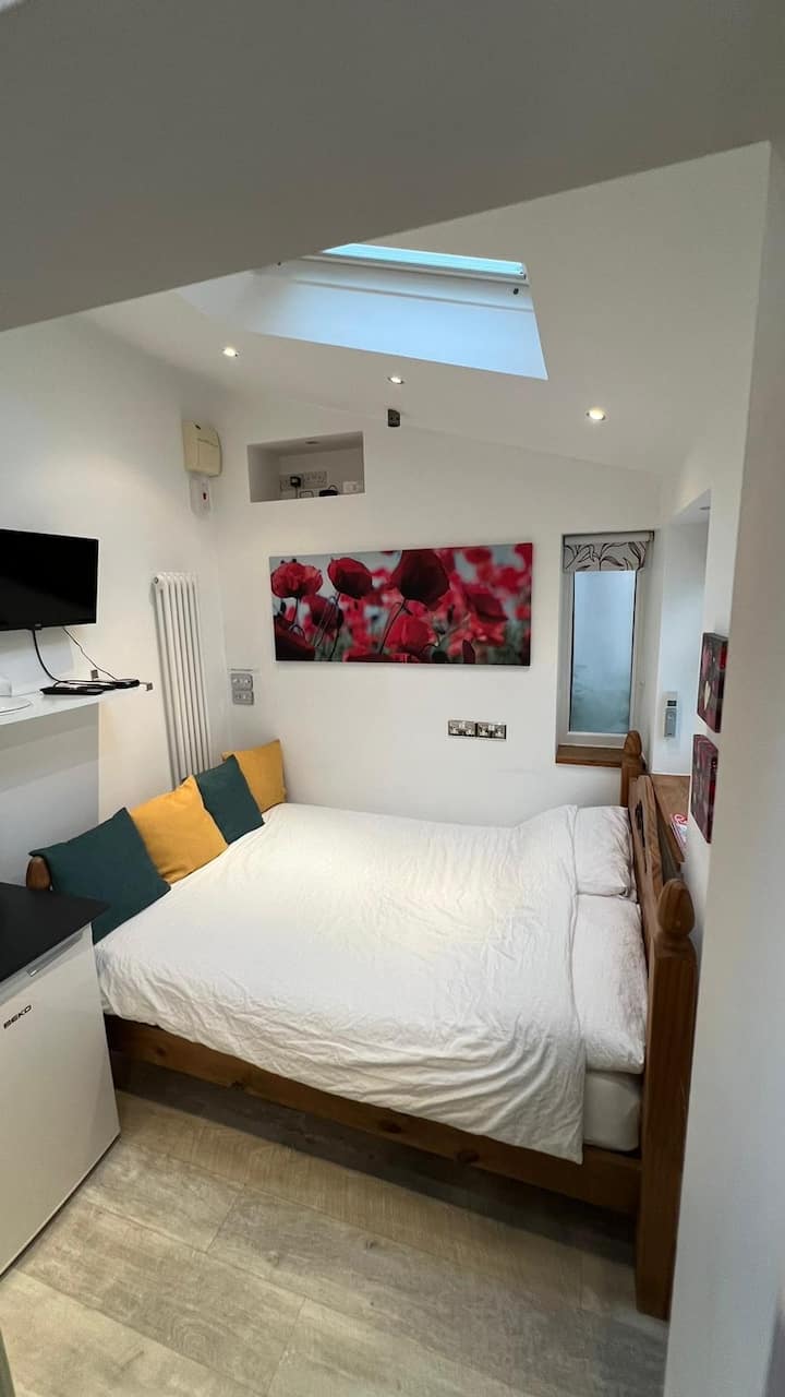 The Hideaway York. Tiny Bedroom/ Bathroom Annexe - York