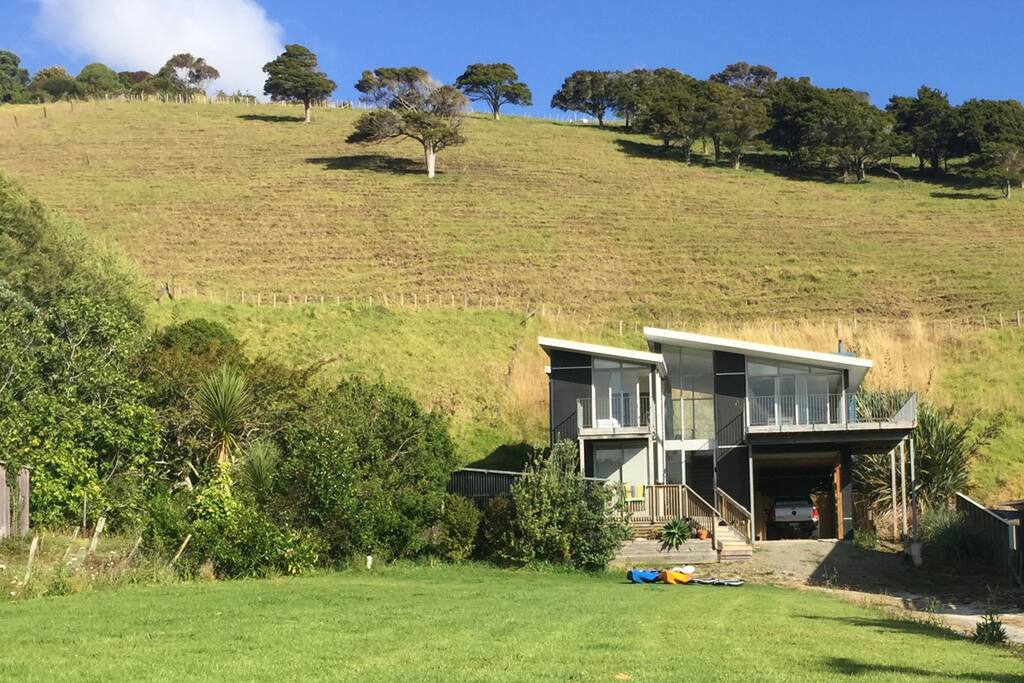 Massive front lawn
