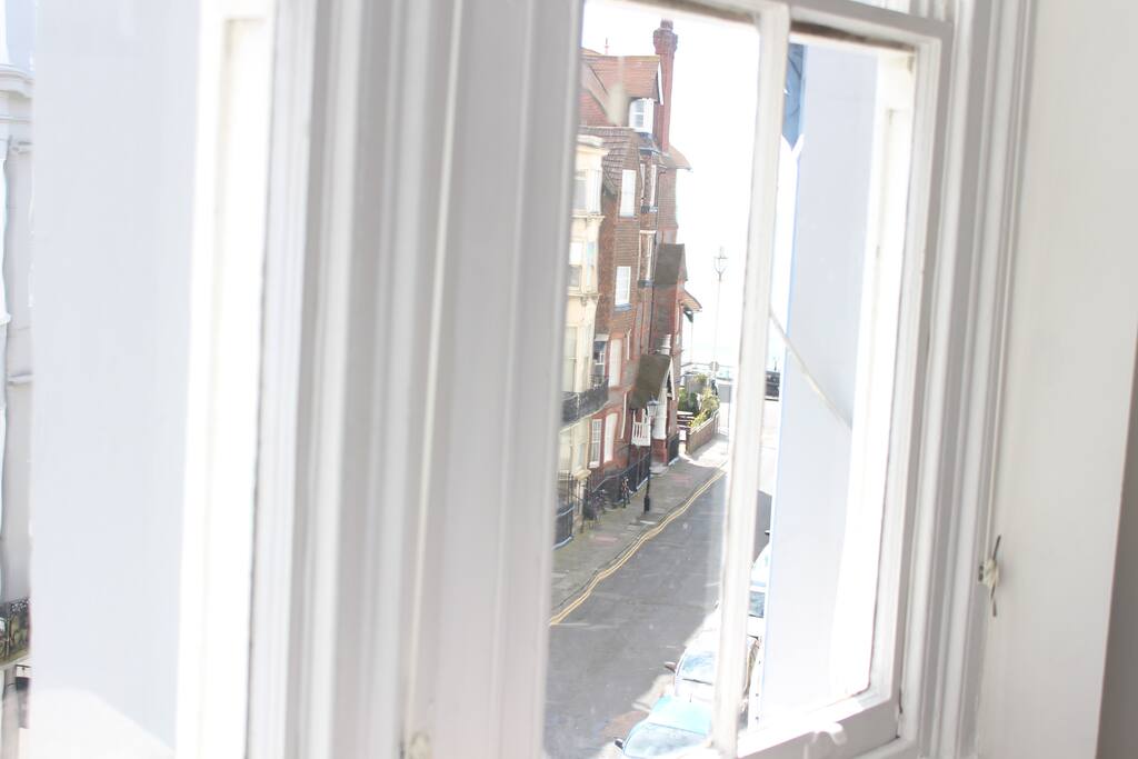 Street and sea view