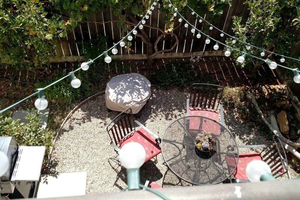 View of the garden from upstairs