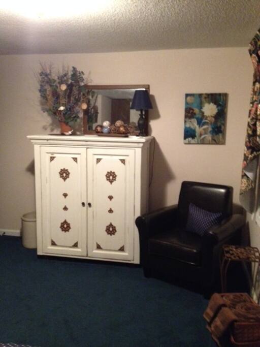 Second view of "The Guthrie". Cabinet includes things you may need or want to make use of.