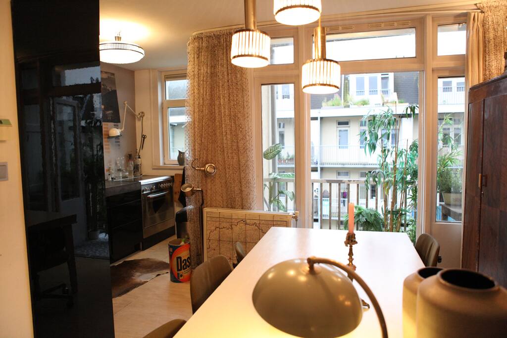 living room and kitchen
