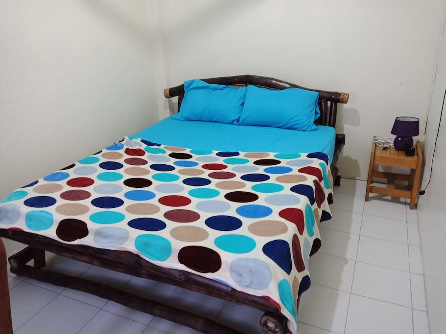 The queen size Filipino traditional bamboo bed!