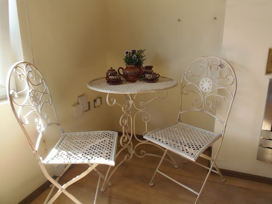 Breakfast able in your bedroom