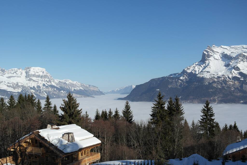 vue sur la chaine des Fiz