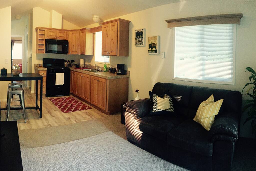 Plan your adventures on the cozy couch as your favorite tunes play softly in the background