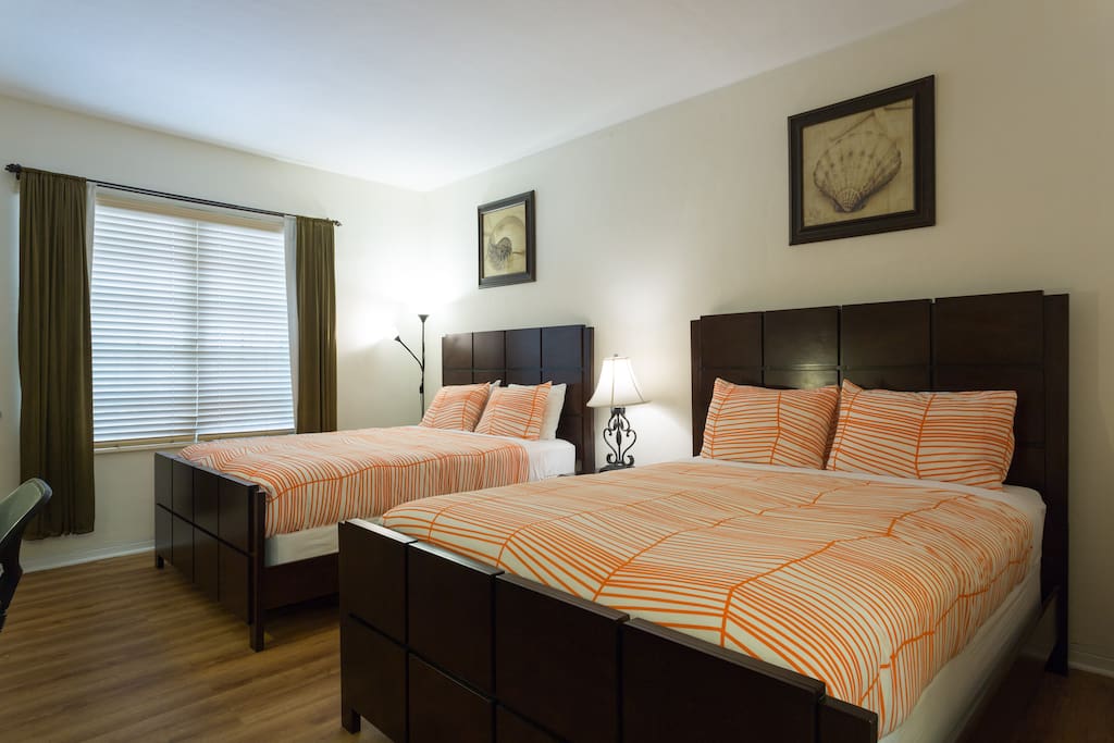 Two Queen beds
