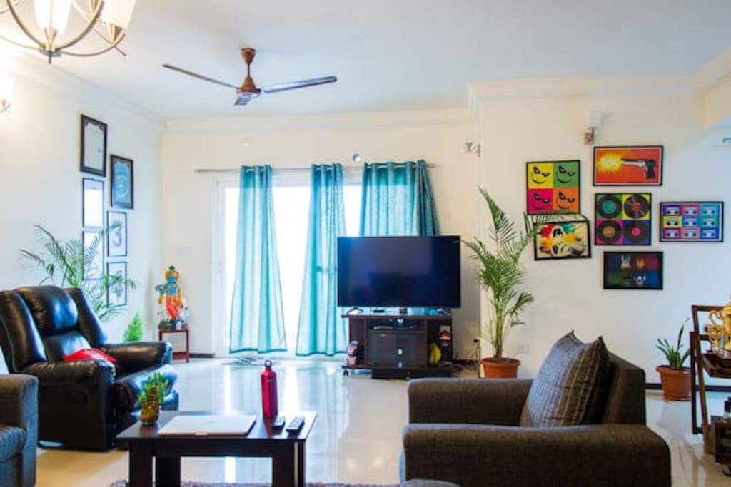 That's where we catch up and chill (living room)