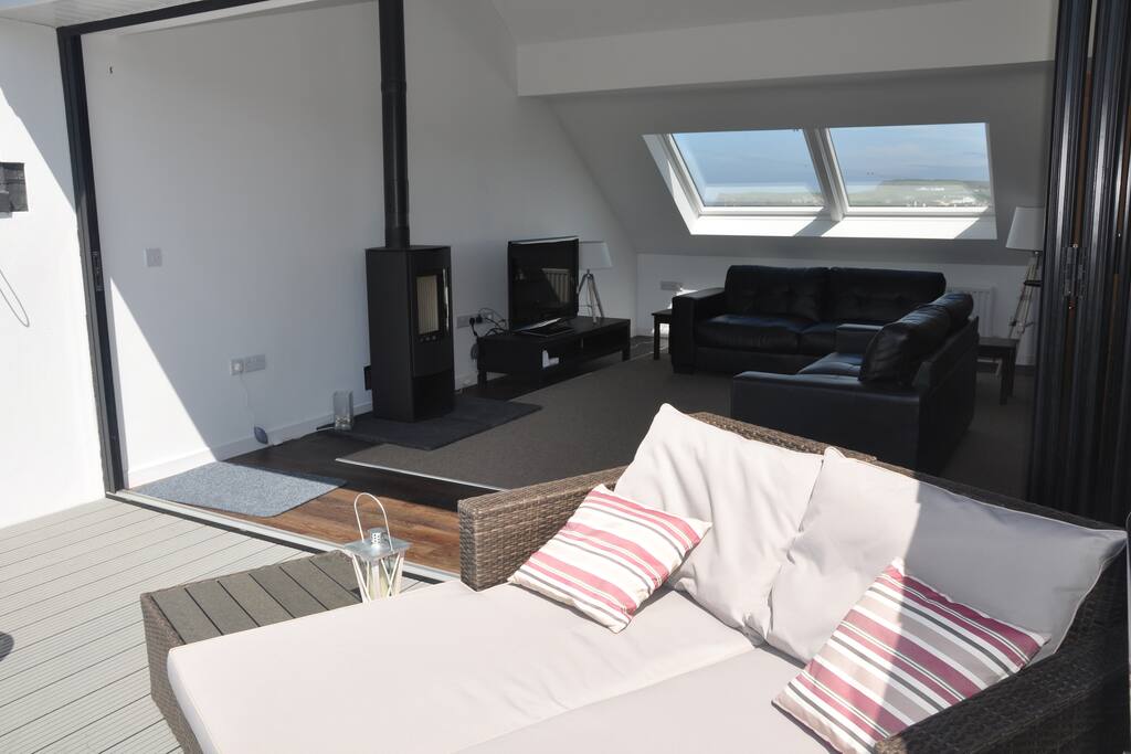 Balcony and living room