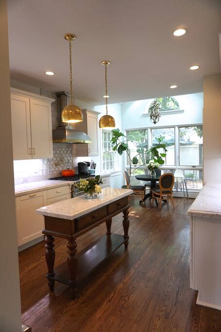 Bright, open kitchen