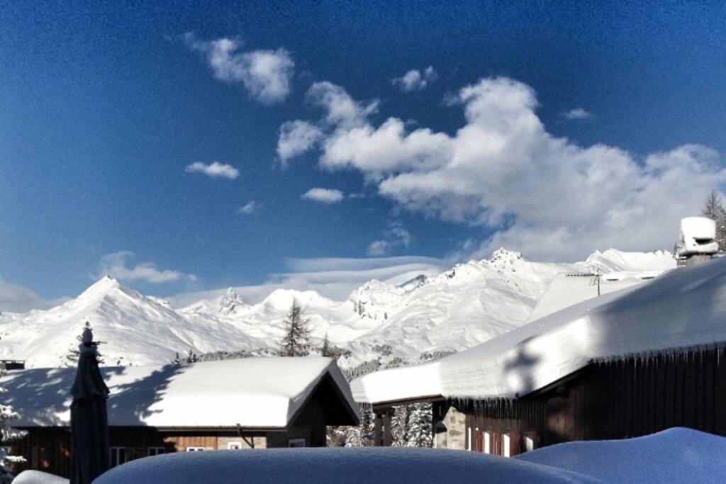 Le chalet en hiver
