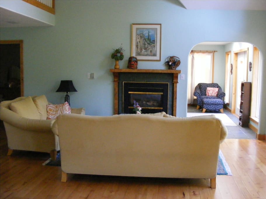 Living room looking into sun room