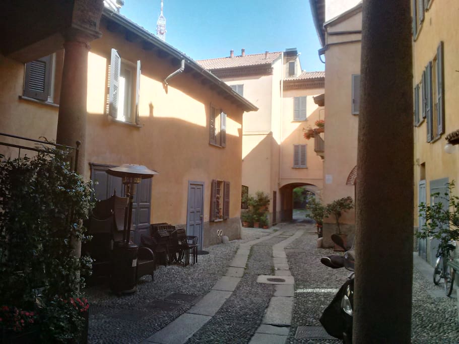 one step inside the door...the courtyard!