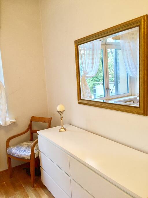 Spacious chest of drawers.