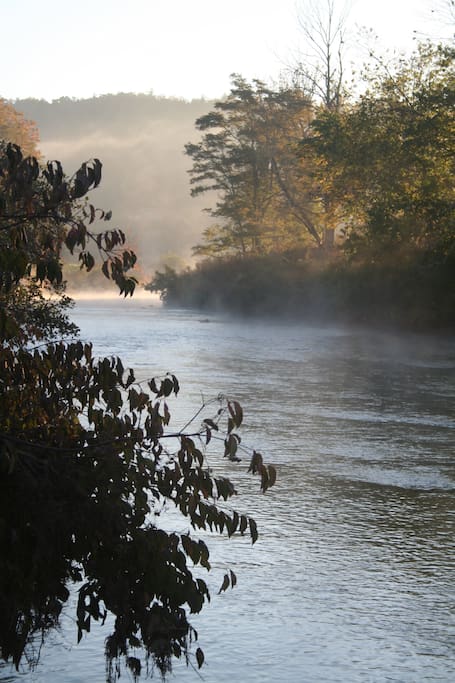 Peace on the New River-which is actually the oldest in the world