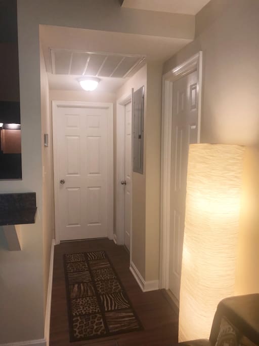 Hallway to bedrooms and bathroom