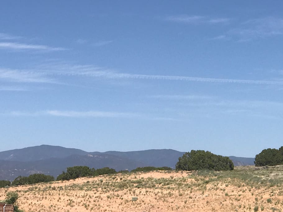 View of Sangre de Cristo, from our deck (tail end of the Rocky Mountains)