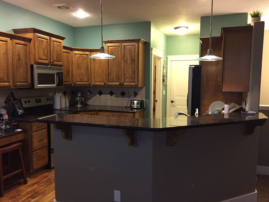 Beautiful kitchen fully stocked kitchen