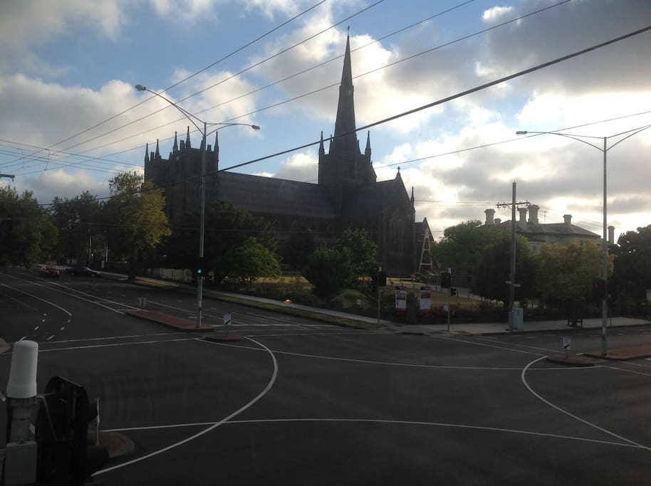 St Mary's is opposite