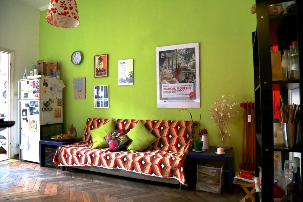 living room + kitchen