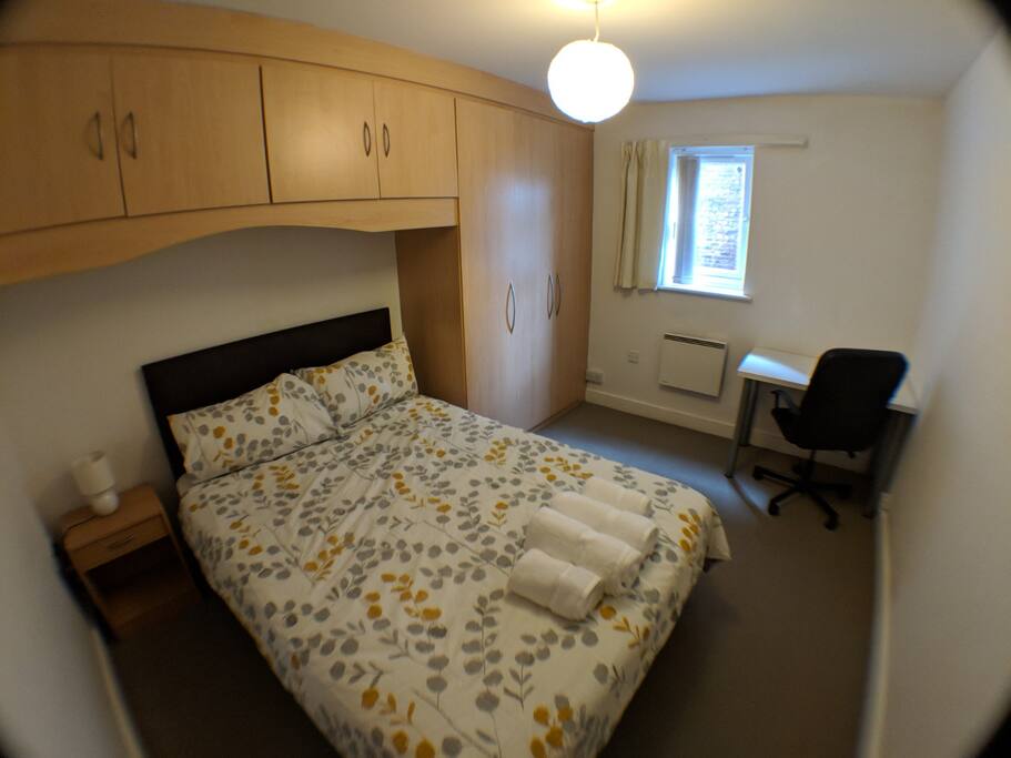 Both Bedrooms have Double Beds and Desks