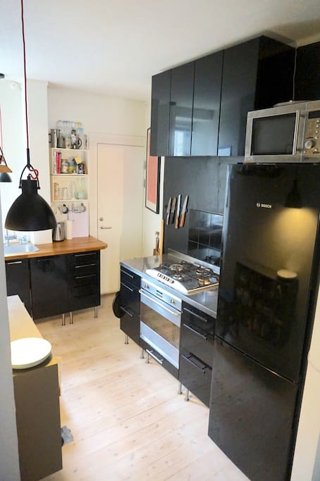The kitchen and back door
