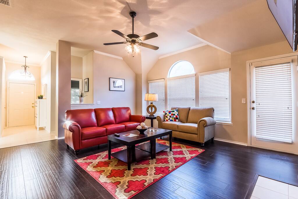 Bright and spacious open living area.