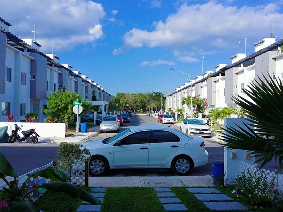 Los Olivos residential development, a view from our house.