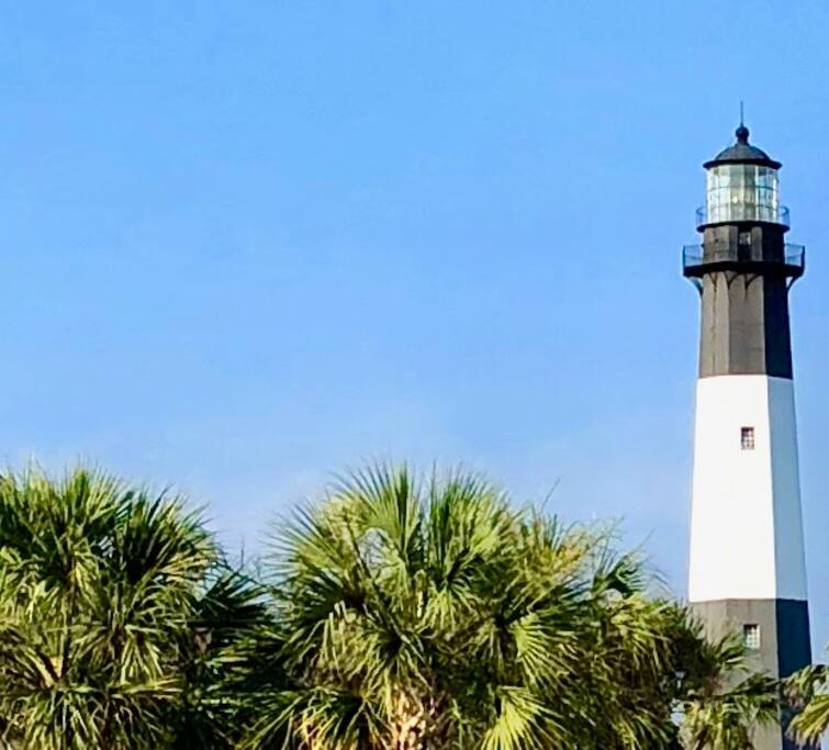 View of the lighthouse from the Cottage