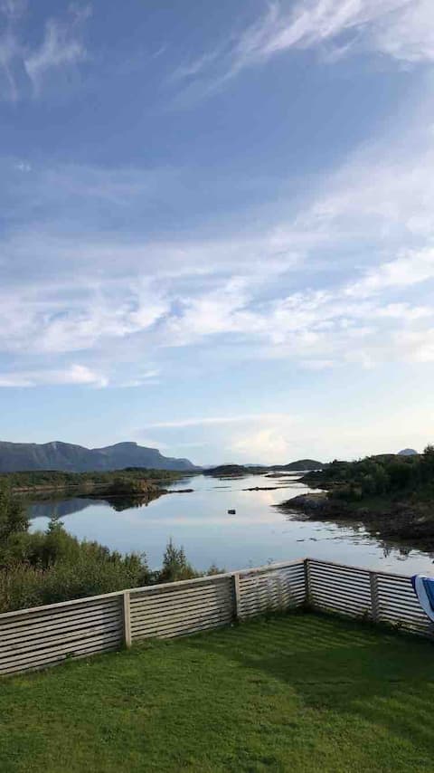 Modern and very sunny property with sea view