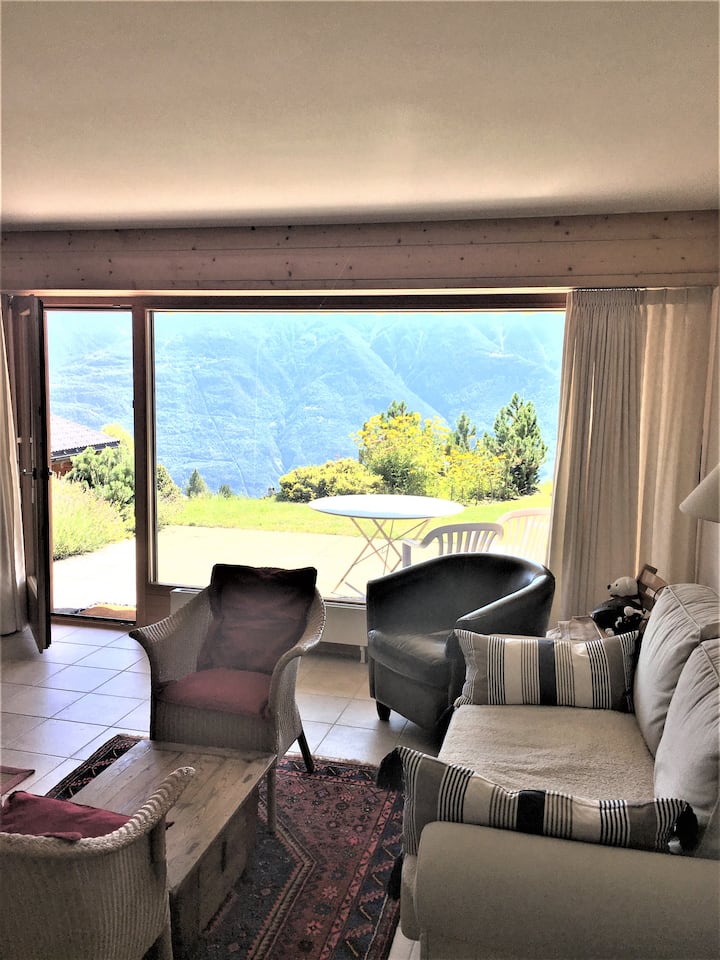 Joli Appartement à Ovronnaz - Vue Alpes - Ovronnaz