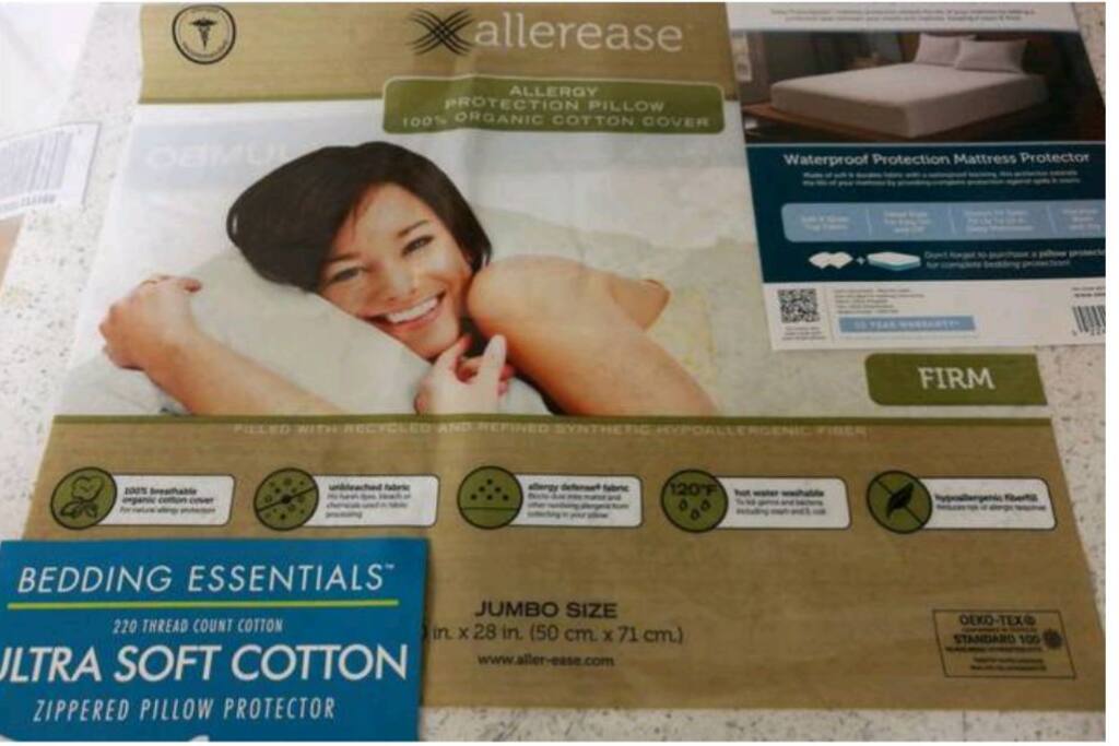 For health & cleanliness, mattress & pillows have protectors