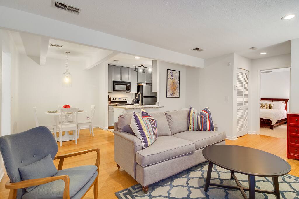 Updated, inviting living space to kick back and relax!