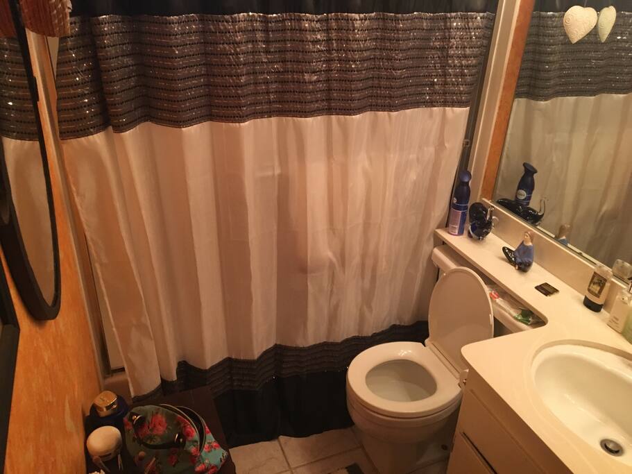 Hi this is my one and only bathroom for us to share
