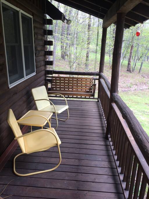or reading a book on the porch swing.