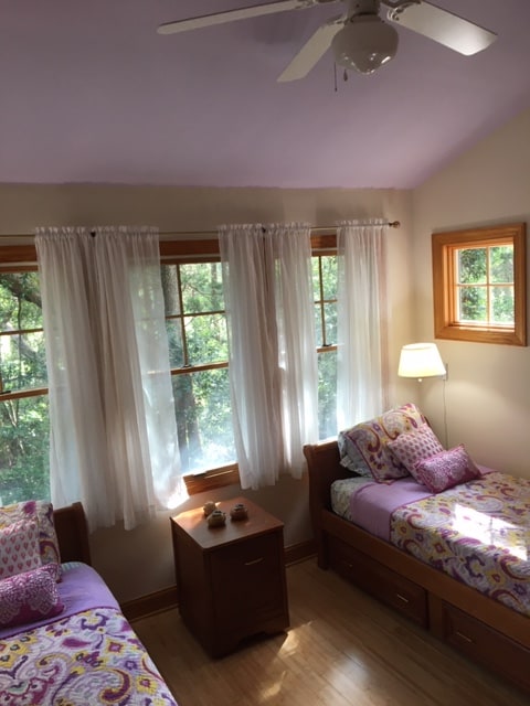 Twin Room-repainted in Spring 2020, the color is called Pooh Honey. How perfect is that?