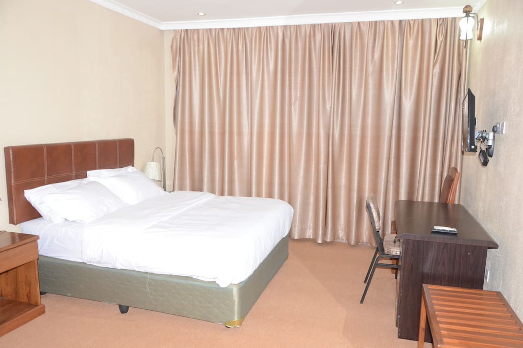 Typical queen bed