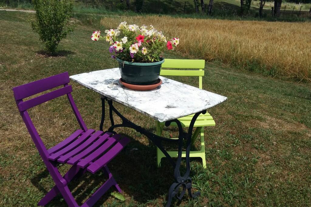 Petit salon détente extérieur