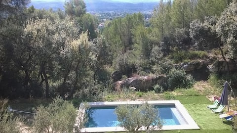House with a view, in the heart of a village