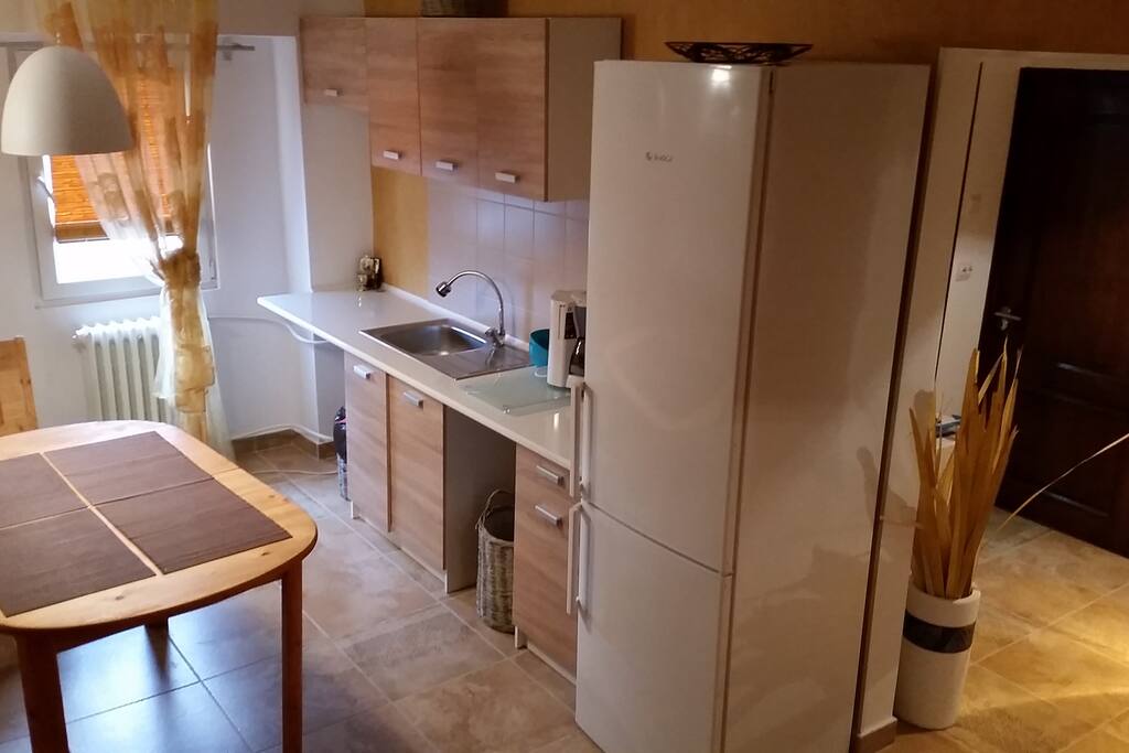 Open kitchen, cozy place for coffee