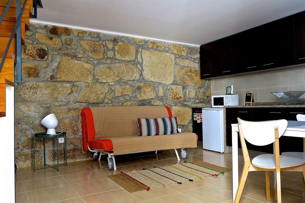 House living room with kitchenette