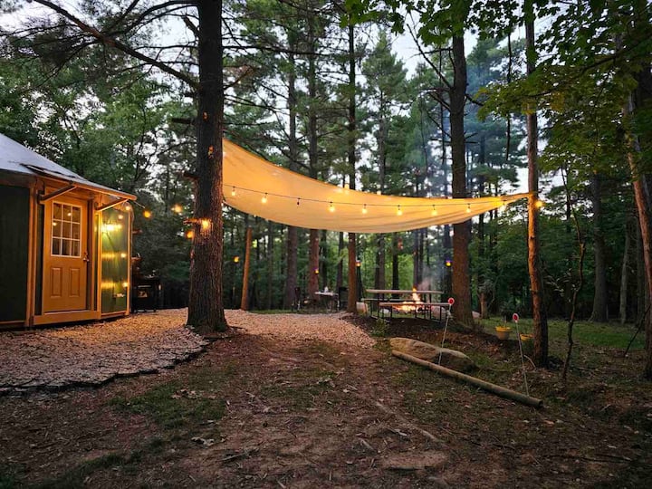 Yurt By The Pines - On 110 Acres - Ohio