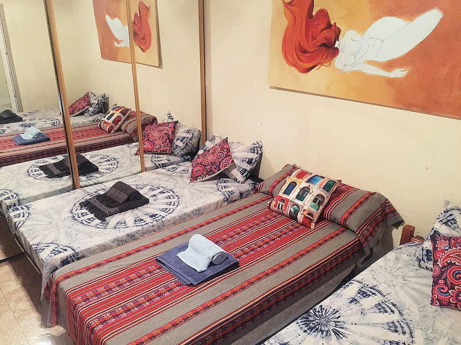 habitación 2-3 camas individuales
