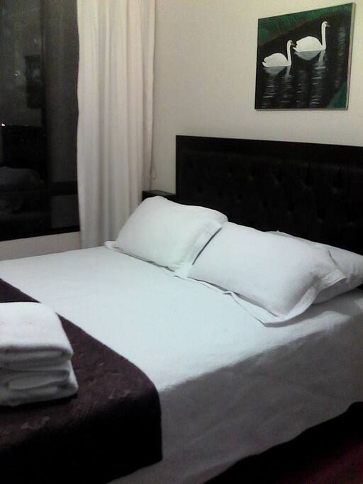 Master bedroom with LCD TV