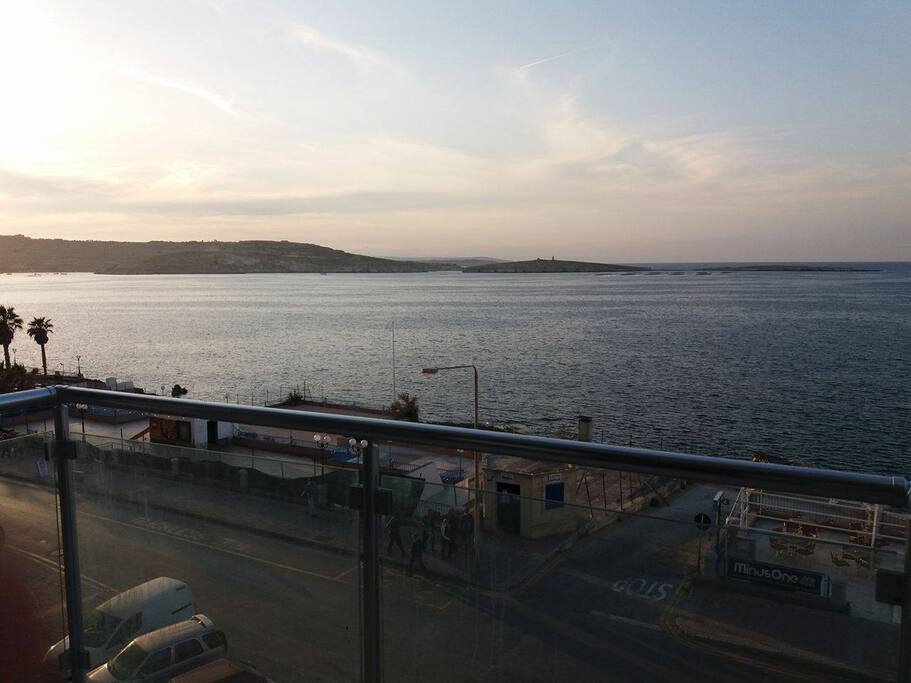 Picturesque View From Front Terrace, overlooking the seafront
