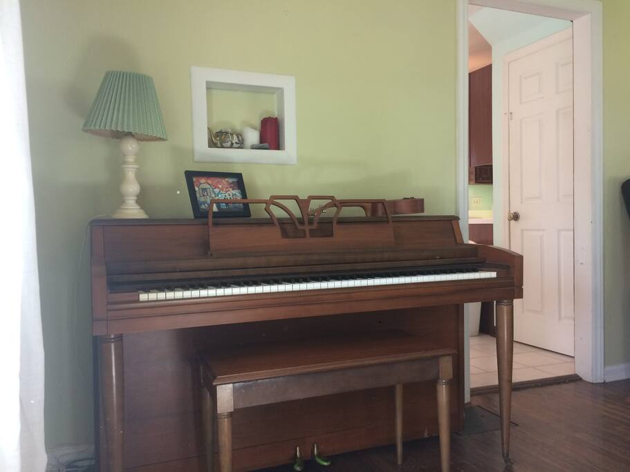You are welcome to play the piano if you'd like